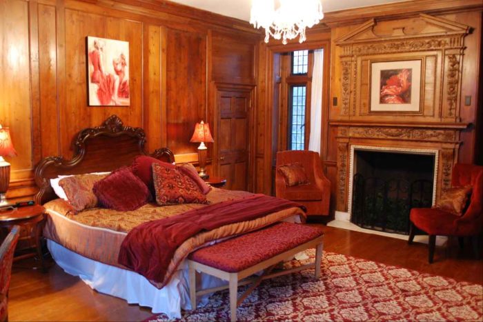 skylands castle red guest room