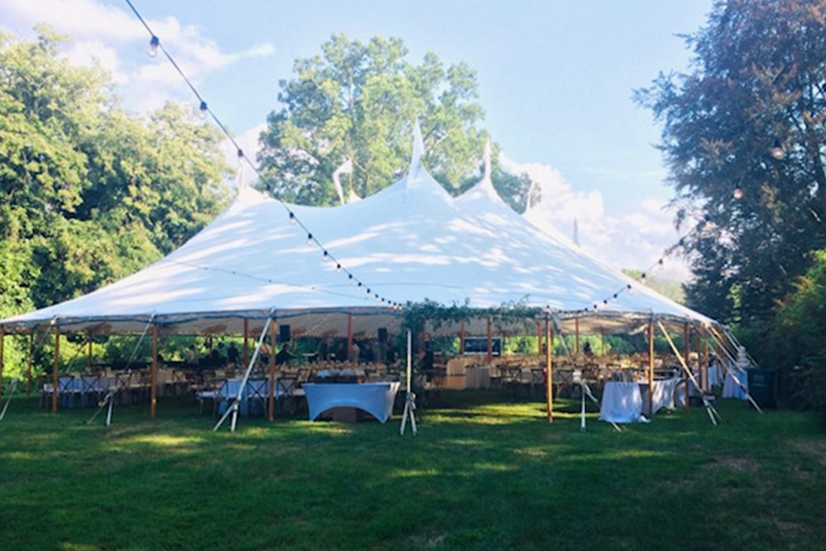 Backyard Tent Wedding