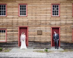 bride-groom-front-exterior-millrace-pond-wedding-venue