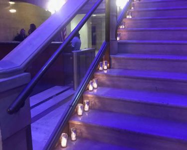 candles-stairs-corporate-event