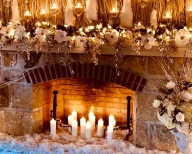 fireplace-wedding-decor