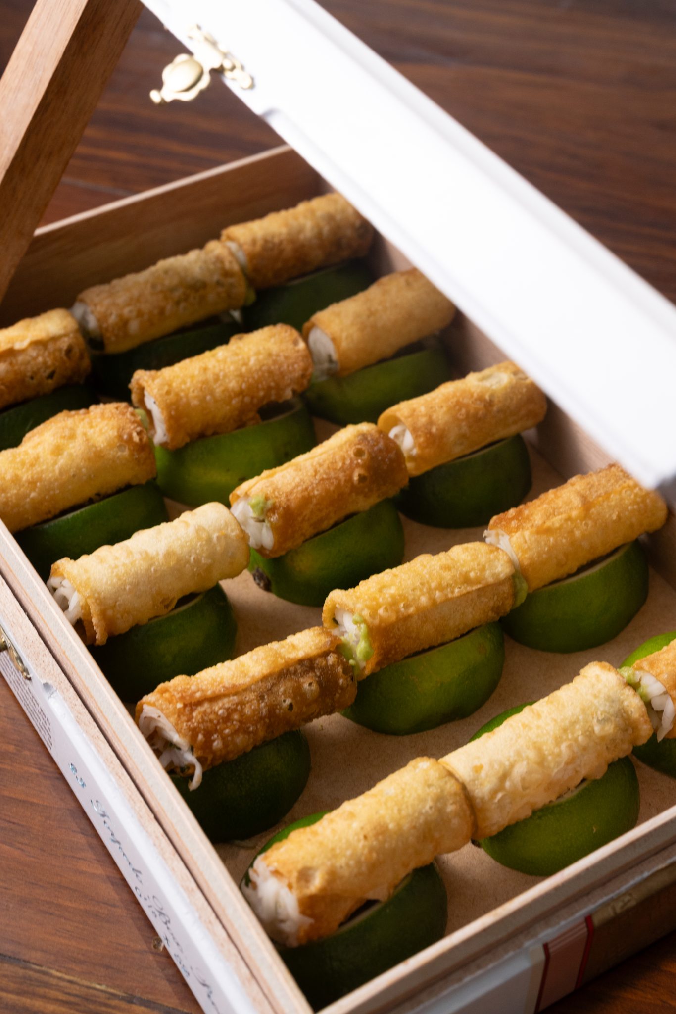 culinary-jicama avocado cannoli